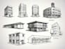 hand draw architecture and urban design sketches