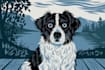 draw a pet portrait using linocut technique