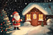 draw watercolor christmas card