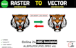 create vector tracing logo, vectorize image, raster to vector ai