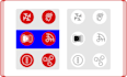 design modern unique and simple icons set