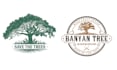create vintage natural tree logo