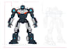 draw cyberpunk, sci fi, robot, mecha character concept art