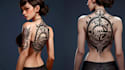 create an old school tattoo design