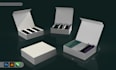 do modern packaging box design and 3d mockup