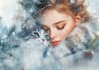 make an awesome watercolor christmas portrait