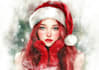 create your amazing watercolor christmas portrait