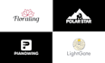 create a minimalist logo with copyrights