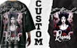 design unique horror, gothic and brutal dark art tees