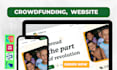 build nonprofit charity fundraising website, crowdfunding website