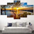 do high quality customized five panel wall  art