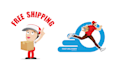 make unique delivery man courier service logo