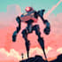 draw a mecha robot illustrations