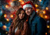 do a wonderful christmas couple portrait