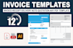 do professional invoice design, PDF template and quote