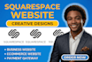 do squarespace website design, sqaurespace redesign, build squarespace website