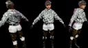 cyberpunk mech 3d armor, 3d sci fi character realistic model for game, animation