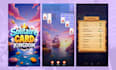 design a professional mobile game UI UX, hud and assets