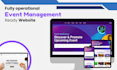 create event management website, event listing, ticket qr code