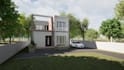 architectural plan and 3d building