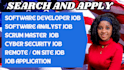search and apply cybersecurity job application using on site hybrid and remote