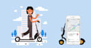 build on demand e scooter app, e bike app, ridesharing app, booking app