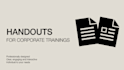 create professional training materials with slides handouts and exercises
