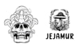 design hand drawn skull mushroom logo