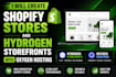 create shopify stores and hydrogen storefronts with oxygen hosting
