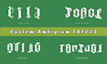 create custom ambigram tattoo design in illustrator