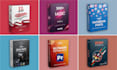 design box mockup, software box mockup,  3d box mockup