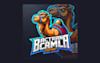 do unique bactrian camel mascot logo with free source file