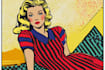 draw a retro pop art roy lichtenstein style
