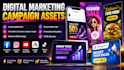 design digital marketing campaign assets