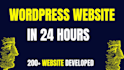design wordpress website, and landing page