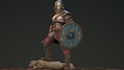 accurate 3d game character, ue5 control rig, unity texture, glb model animation