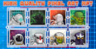 draw unique pixel art nft collection with metadata