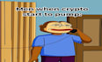 2d animation, crypto art, crypto meme video, funny meme, meme illustration