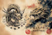 do a tattoo design in japanese style