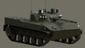make a 3d model of a tank, artillery, military vehicle