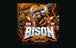 make amazing bison mascot logo with express delivery