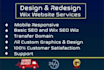 design and redesign your wix website