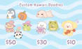 draw cute kawaii doodles, stickers illustrations