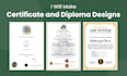 do any certificate design, diploma design, custom certificate