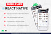 develop android and IOS app in react native expo