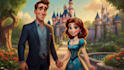 draw disney  cartoon couple portrait