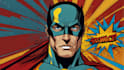 draw you into superhero comic book pop art cartoon