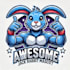 do awesome jack rabbit mascot logo with satisfaction guaranteed