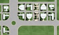design master plan, landscape architecture site plan render