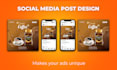 design attractive social media posts and advertising